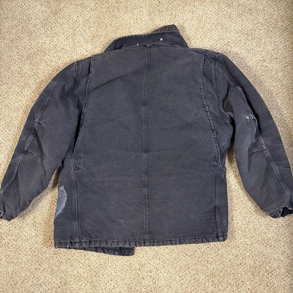 Carhartt C26 Sandstone Arctic Jacket Large? Vintage Heavily Distressed Workwear - Picture 2 of 14